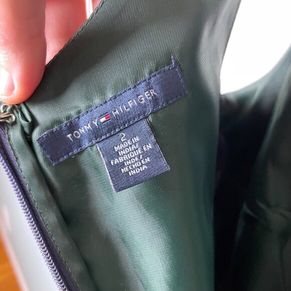 Tommy Hilfiger Silk Plaid Midi Dress - Picture 3 of 10